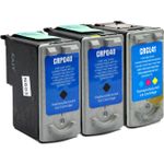 3 Pack Canon PG-40 & CL-41 Remanufactured Ink Cartridges