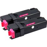 Dell 593-10315 / 593-10323 Magenta Compatible High-Yield Toner Cartridges 2-Pack (FM067)