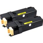 Dell 593-10314 / 593-10322 Yellow Compatible High-Yield Toner Cartridges 2-Pack (FM066)