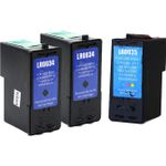 3 Pack Lexmark 34XL / Lexmark 35XL Remanufactured High Yield Ink Cartridges