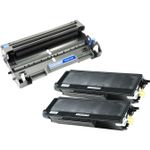 3 Pack Brother TN3170 & DR3100 High-Yield Compatible Toner & Drum Cartridges