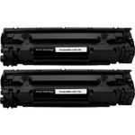 2 Pack Canon 728 Black Compatible Toner Cartridges