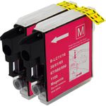 2 Pack Brother LC980M Magenta Compatible Ink Cartridges