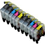 10 Pack Brother LC1240 Compatible High-Yield Ink Cartridges (Replaces LC1220)