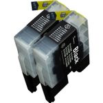 2 Pack Brother LC1240BK Black Compatible High-Yield Ink Cartridges (Replaces LC1220BK)