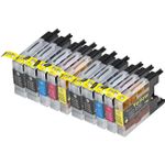 10 Pack Brother LC1280 Compatible Extra High-Yield Ink Cartridges