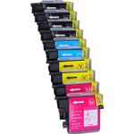 10 pack Brother LC980 Compatible Ink Cartridges