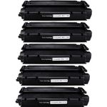 5 Pack HP 15X Black Compatible High-Yield Toner Cartridge (C7115X)