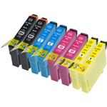 8 Pack Compatible Epson 16XL XXL High Yield Printer Ink Cartridges