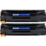 2 Pack HP 85A Black Compatible Jumbo Toner Cartridge (CE285A)