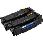 2 Pack HP 49A Black Compatible Toner Cartridge (Q5949A)