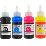 4 Pack Epson T664 High-Yield Compatible Ink Bottles