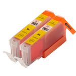 2 Pack Canon CLI-551XL Yellow Compatible High-Yield Ink Cartridges