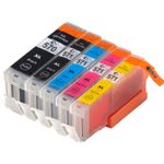 5 Pack Canon PGI-570XL & CLI-571XL Compatible High-Yield Ink Cartridges