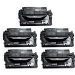 5 Pack HP 55A Black Compatible Toner Cartridges (CE255A)