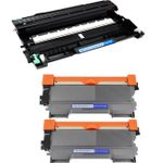 3 Pack Brother TN2010 & DR2200 Compatible Toner & Drum Cartridges