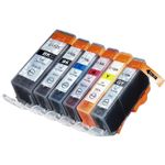 6 Pack Canon PGI-520 & CLI-521 Compatible Ink Cartridges