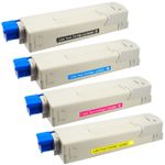 4 Pack Compatible Oki C5600, C5700 Toner Cartridges