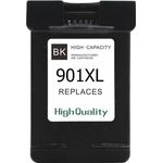 HP 901XL Black High-Yield Remanufactured Ink Cartridge (CC654AE)