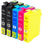 5 Pack Compatible Epson 27XL High Yield Printer Ink Cartridges