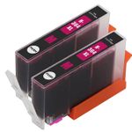 2 Pack HP 364XL Magenta High-Yield Compatible Ink Cartridges (CB324EE)