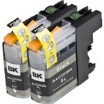 2 Pack Brother LC223 Ink - Black Compatible High-Yield Cartridges (Replaces LC221)