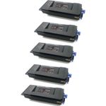 5 Pack Kyocera TK-3150 Black Compatible Toner Cartridges