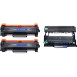 3 Pack Brother TN2420 & DR2400 Compatible High-Yield Toner & Drum Cartridges