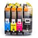 4 Pack Brother LC227 & LC225 Compatible Super High-Yield Ink Cartridges