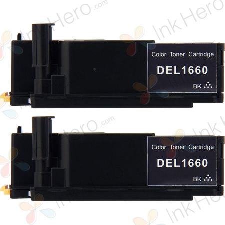 2 Pack Dell 593-11040 Black Compatible Toner Cartridges (N51XP)