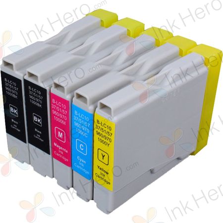 5 Pack Brother LC-1000 Compatible Ink Cartridges