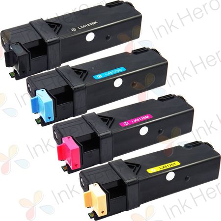 4 Pack Xerox Phaser 6125 Compatible Toner Cartridges