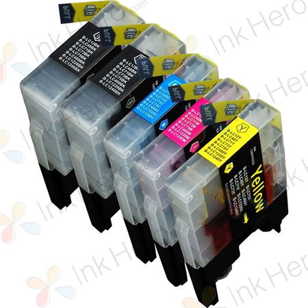 5 Pack Brother LC1240 Compatible High-Yield Ink Cartridges (Replaces LC1220)