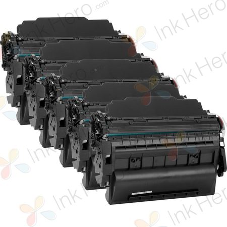 5 Pack HP 87X Black Compatible High-Yield Toner Cartridge (CF287X)