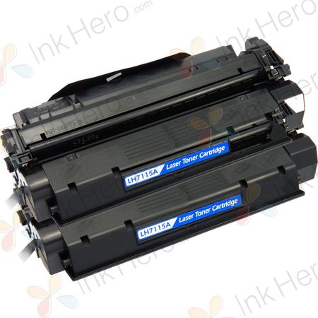 2 Pack HP 15A Black Compatible Toner Cartridge (C7115A)