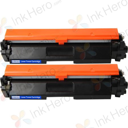 2 Pack Canon 051H Black Compatible High-Yield Toner Cartridge (2169C002)