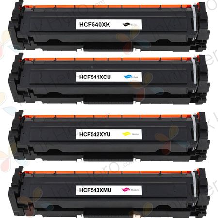 4 Pack HP 203X Compatible High-Yield Toner Cartridges