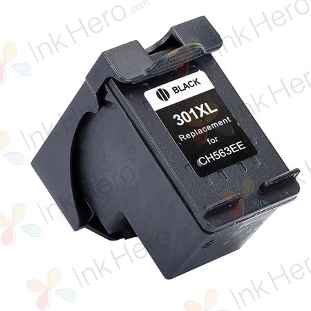 HP 301XL Black High Yield Remanufactured Ink Cartridge (CH563EE)