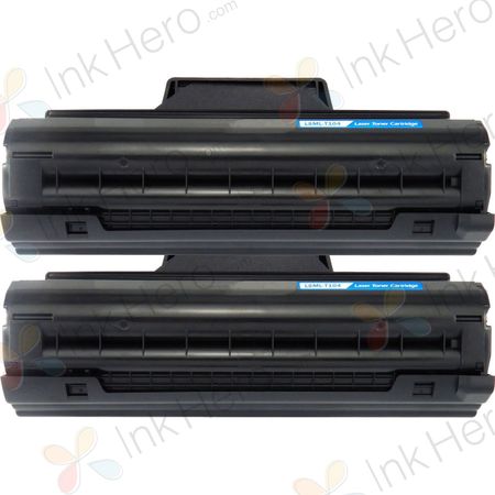 2 Pack Samsung MLT-D1042S Black Compatible Toner Cartridge