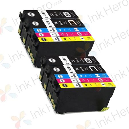 10 Pack Compatible Epson 35XL High Yield Printer Ink Cartridges