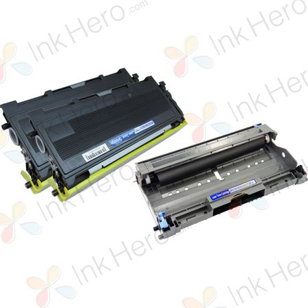 3 Pack Brother TN2000 & DR2000 Compatible Toner & Drum Cartridges