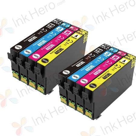 8 Pack Compatible Epson 405XL High Yield Printer Ink Cartridges