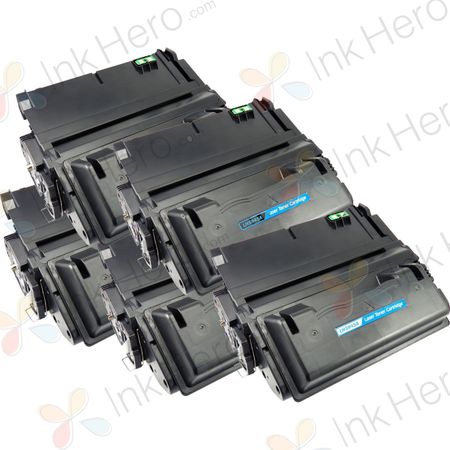 5 Pack HP 45A Black Compatible Toner Cartridge (Q5945A)