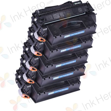 5 Pack Canon 715H High Yield Black Compatible Toner Cartridges