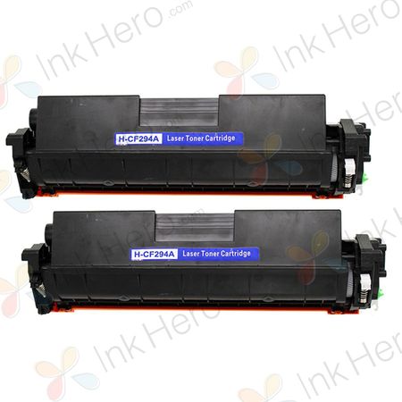 2 Pack HP 94A Black Compatible Toner Cartridge (CF294A)