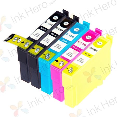 5 Pack Epson T1285 Compatible Ink Cartridges