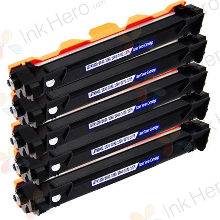 5 Pack Brother TN1050 Black Compatible Toner Cartridge