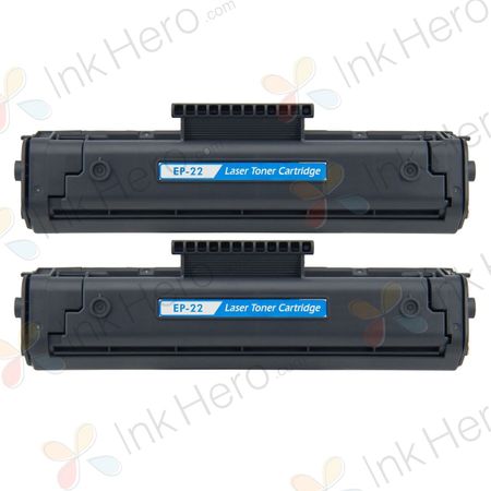 2 Pack Canon EP-22 Black Compatible Toner Cartridges