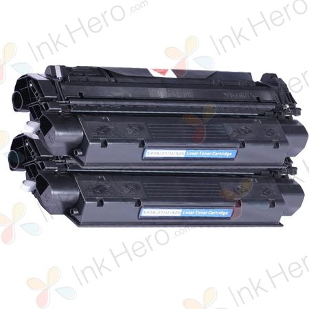 2 Pack Canon EP-27 Black Compatible Toner Cartridges