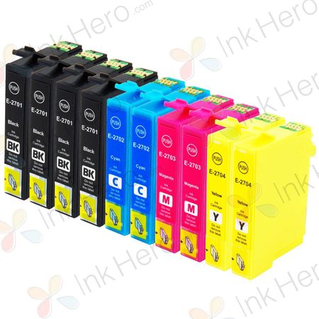 10 Pack Compatible Epson 27XL High Yield Printer Ink Cartridges